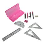  Kit de Desenho Geométrico Rosa Acrilex 