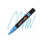 Caneta Posca Uniball Pc-1m Ponta 0.7mm Azul Claro 