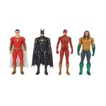 Pack 4 Bonecos Batman, Flash, Shazam E Aquaman Sunny