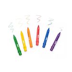 Giz de Cera Retrátil para Banho 6 Cores + 2 Esponjas Surpresa Leo&Leo 