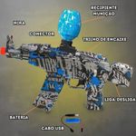 Xniper Lançador De Bolinha De Gel Cyber Hunter Polibrinq