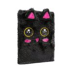  Caderno Pelúcia Gatinho Preto 80 folhas Polibrinq