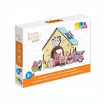  Passa Figuras Animais da Fazenda 17 Peças Babebi 