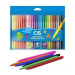 Canetinha Hidrográficas 24 Cores Vibrantes Cis