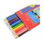 Lápis de Cor Faber Castell 12 Cores Kit +2N