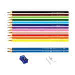 Lápis de Cor Faber Castell 12 Cores Kit +2N