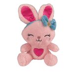 Coelho de Pelúcia com Coração 20cm Sortido FEC7555 Fizzy