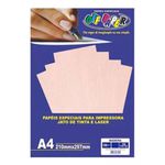 Papel Madeira Salmão 180g - 50 Folhas Off Paper