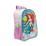 Mochila Costas Disney Princesa Ariel Lilás - Xeryus