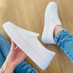  Tênis Slip On Casual Feminino Branco