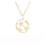 Pingente ouro amarelo 18k - Bola de futebol