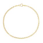 Pulseira ouro amarelo 18k - Portuguesa