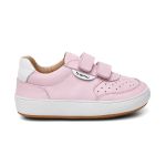 Tênis Infantil Rosa com Velcro e Conforto Anatômico Bamu 