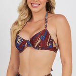 Top Meia TaÇa AlÇa TranÇa Estampado Ethos Beach