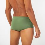SUNGA SLIP COM ZIPER VERDE MILITAR
