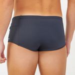 SUNGA SLIP COM ZIPER PRETO