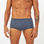 SUNGA SLIP COM ZIPER GRAFITE