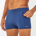 SUNGA BOXER COM ZIPER VERTICAL MARINHO