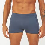 SUNGA BOXER COM ZIPER VERTICAL GRAFITE