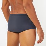 SUNGA SLIP COM BOLSO ZIPER VERTICAL PRETO C/ GRAFITE