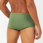 SUNGA SLIP COM BOLSO ZIPER VERTICAL VERDE MILITAR C/ MARINHO