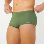 SUNGA SLIP COM BOLSO EXTERNO VERDE MILITAR