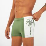 SUNGA COM RECORTE ESTAMPA LOCALIZADA COQUEIRO VERDE