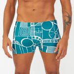 SUNGA BOXER ESTAMPADA ROTA SOLAR VERDE