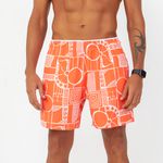 BERMUDA BEACH TÊNIS ESTAMPADA ROTA SOLAR LARANJA