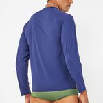 CAMISETA UV RECORTES COM VIVO FRENTE MARINHO COM LIMA DA PERSIA