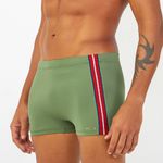 SUNGA BOXER COM LISTRA VERDE MILITAR