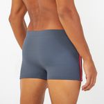 SUNGA BOXER COM LISTRA GRAFITE