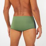 SUNGA SLIP TRICOLOR VERDE MILITAR C PRETO E GRAFITE