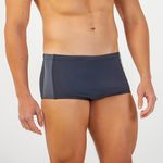 SUNGA SLIP TRICOLOR PRETO C GRAFITE E CINZA