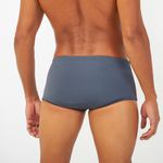 SUNGA SLIP COM LISTRA GRAFITE