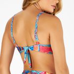 TOP COM BOJO E ALÇA TRANÇA ESTAMPADO CARDUME