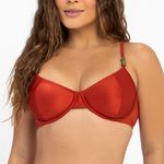 TOP MEIA TAÇA C/ ALÇA DECOR LISA TERRA