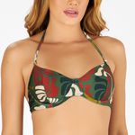 TOP MEIA TAÇA C/ ALÇA DECOR ESTAMPADO ALGAS MATISSE