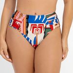 BIQUINI MAX FIO DENTAL DRAPEE ESTAMPADO ZB LITORANEA