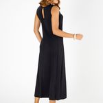 VESTIDO PREGAS LATERAIS PRETO