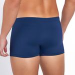 SUNGA BOXER COM RECORTE MARINHO COM VERDE PETROLEO