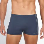 SUNGA BOXER COM LISTRA GRAFITE