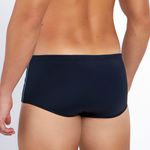 SUNGA SLIP COM LISTRA PRETO