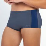 SUNGA SLIP TRICOLOR GRAFITE COM VERDE PETROLEO E MARINHO