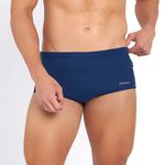 SUNGA SLIP COM ZIPER MARINHO