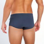 SUNGA SLIP COM ZIPER GRAFITE