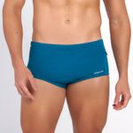 SUNGA SLIP COM ZIPER VERDE PETROLEO