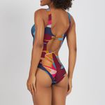 Body Maio Modern Estampado Zero Barriga Folhagem Tropical