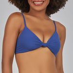 TOP COM NÓ E BOJO REMOVIVEL LISO INDIGO