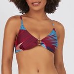 BODY TOP COM BOJO REMOVIVEL ESTAMPADO FOLHAGEM TROPICAL